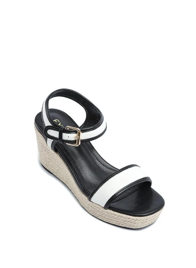 FYOR Stylish Buckle Espadrille Wedge AJ 005